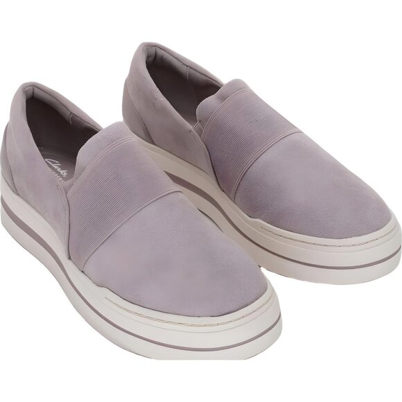 Clarks Cloudsteppers Audreigh Eve Mauve Platform Slip-On Women's US 9.5W - Picture 4 of 6